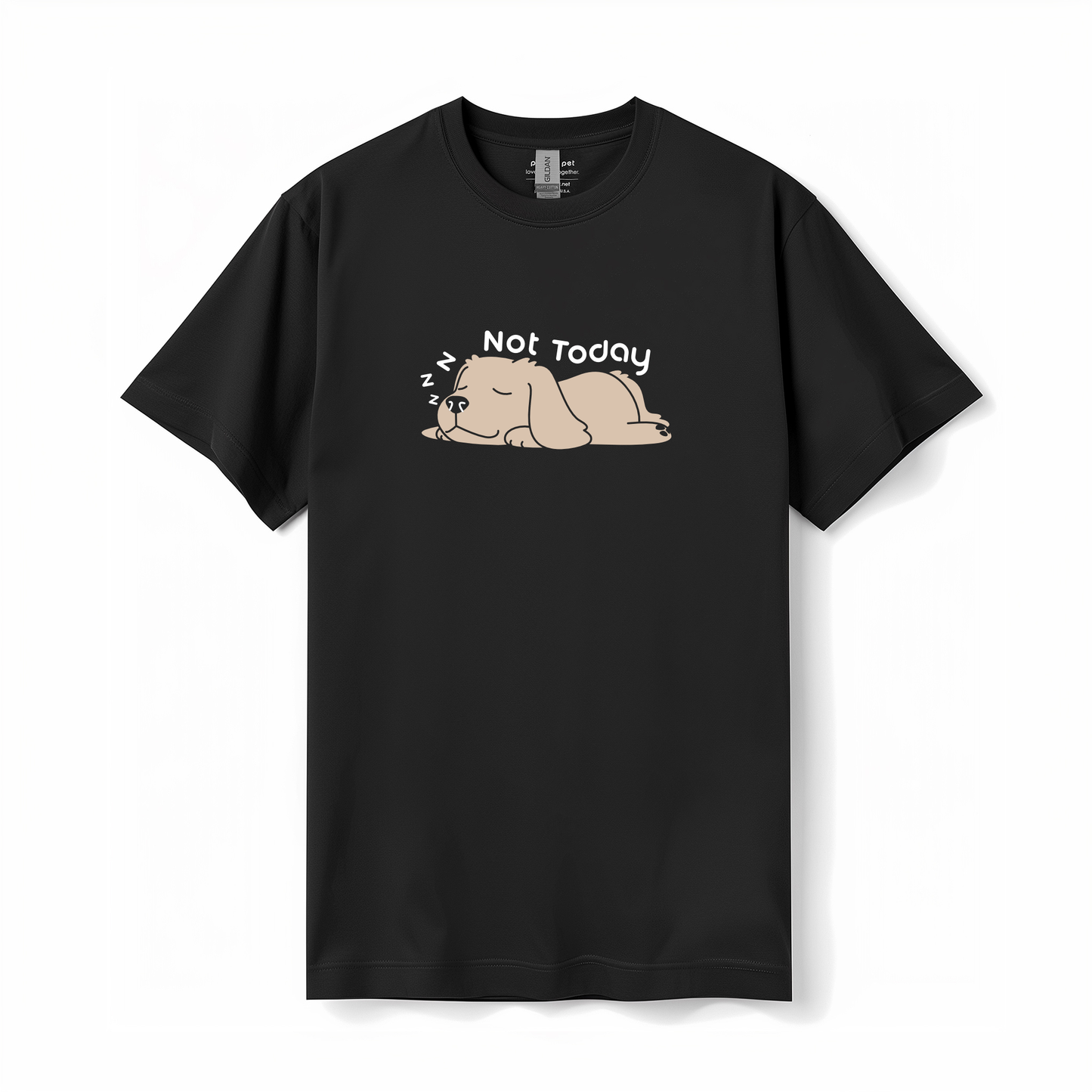 Not Today Cotton T-shirt (Black)
