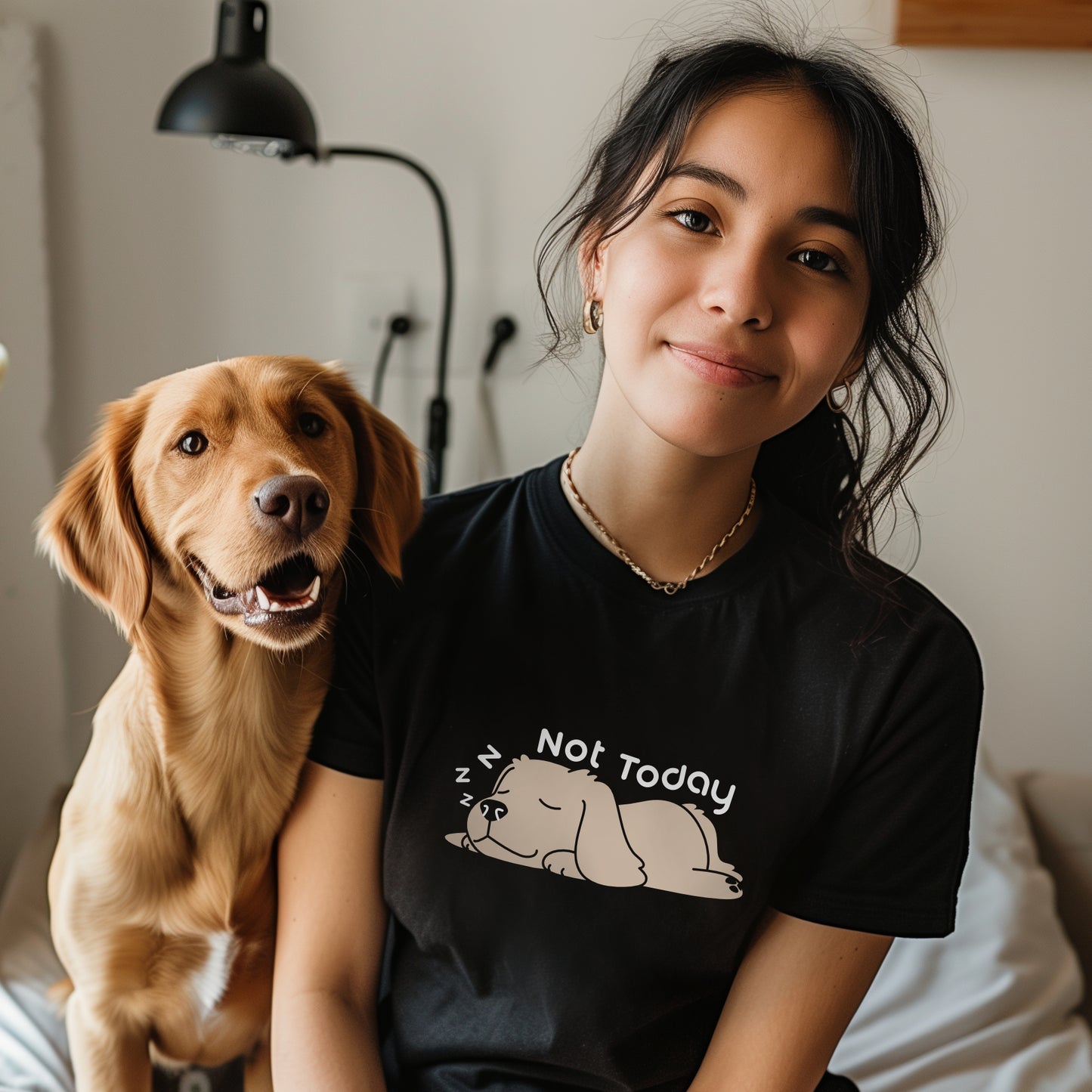 Not Today Cotton T-shirt (Black)