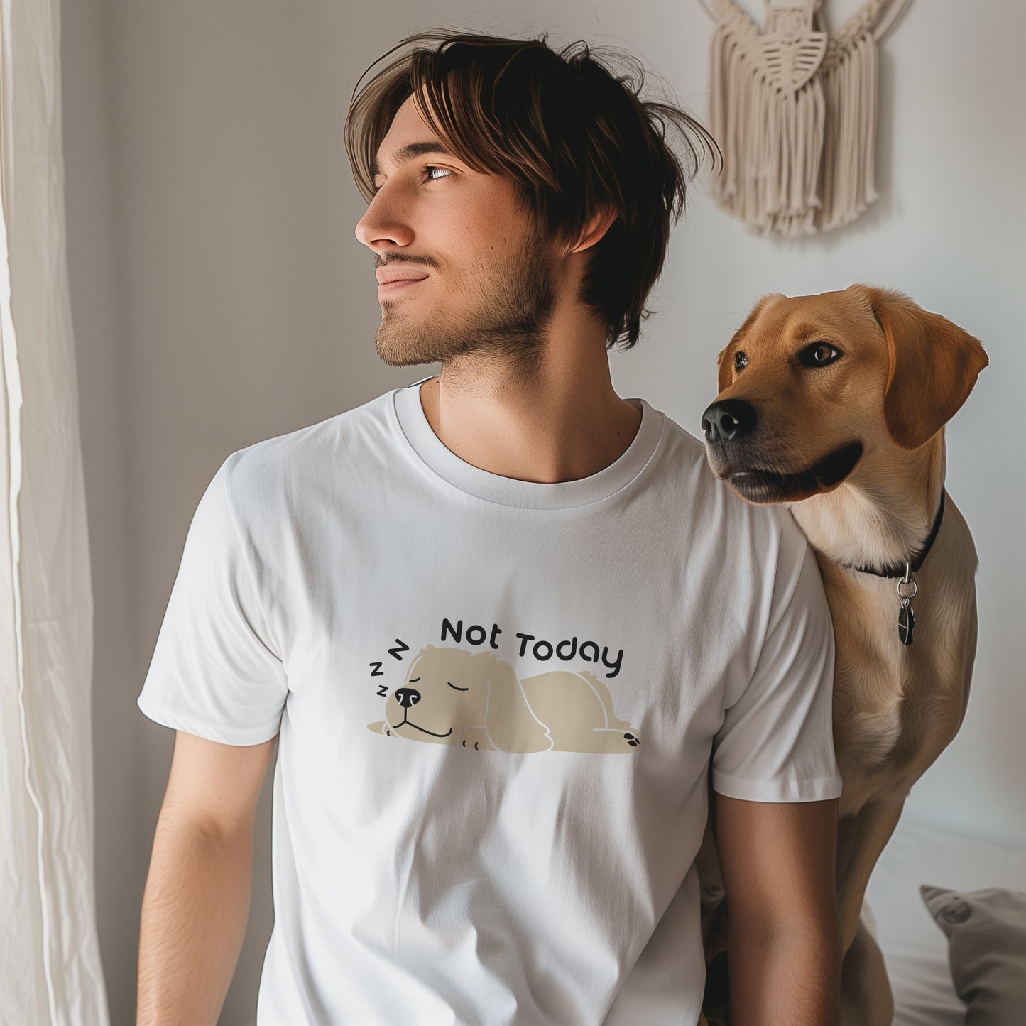 Not Today Cotton T-shirt (White)