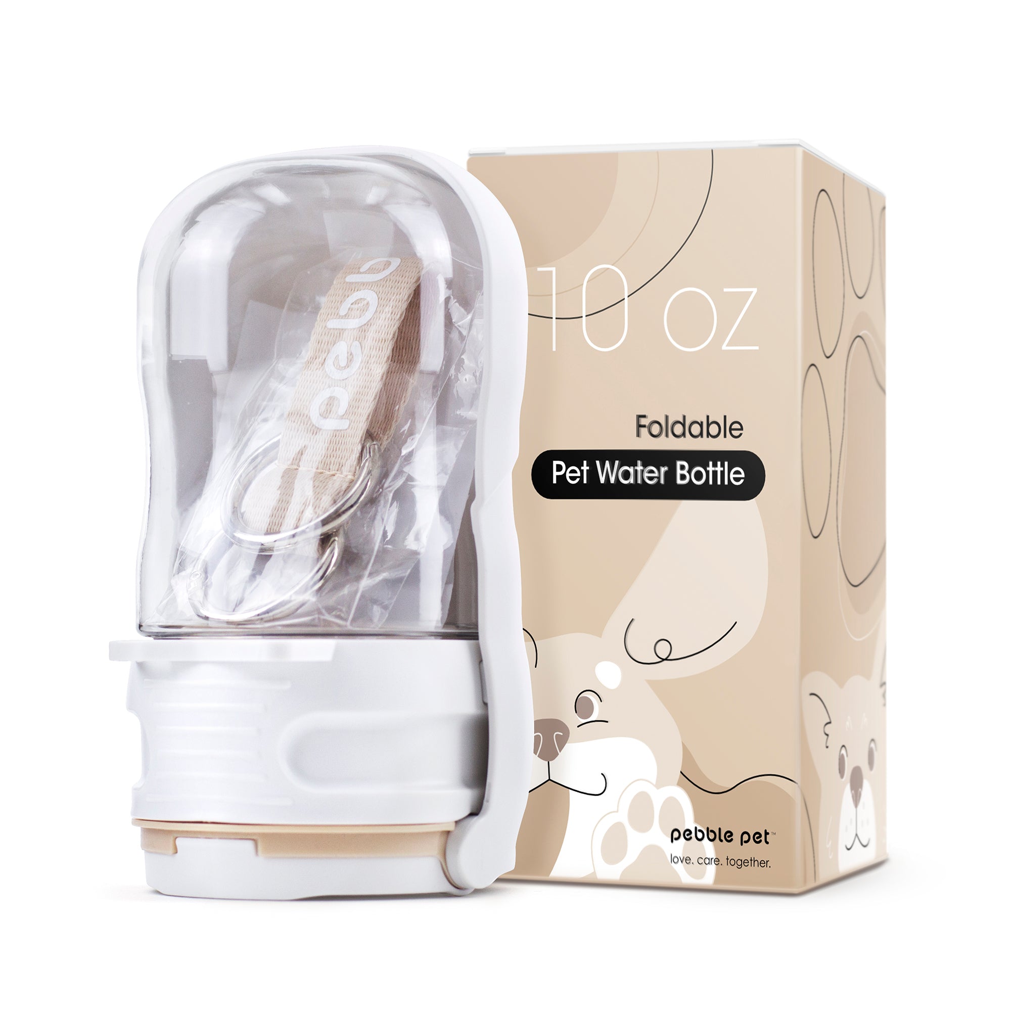 Foldable Pet Water Bottle 10oz