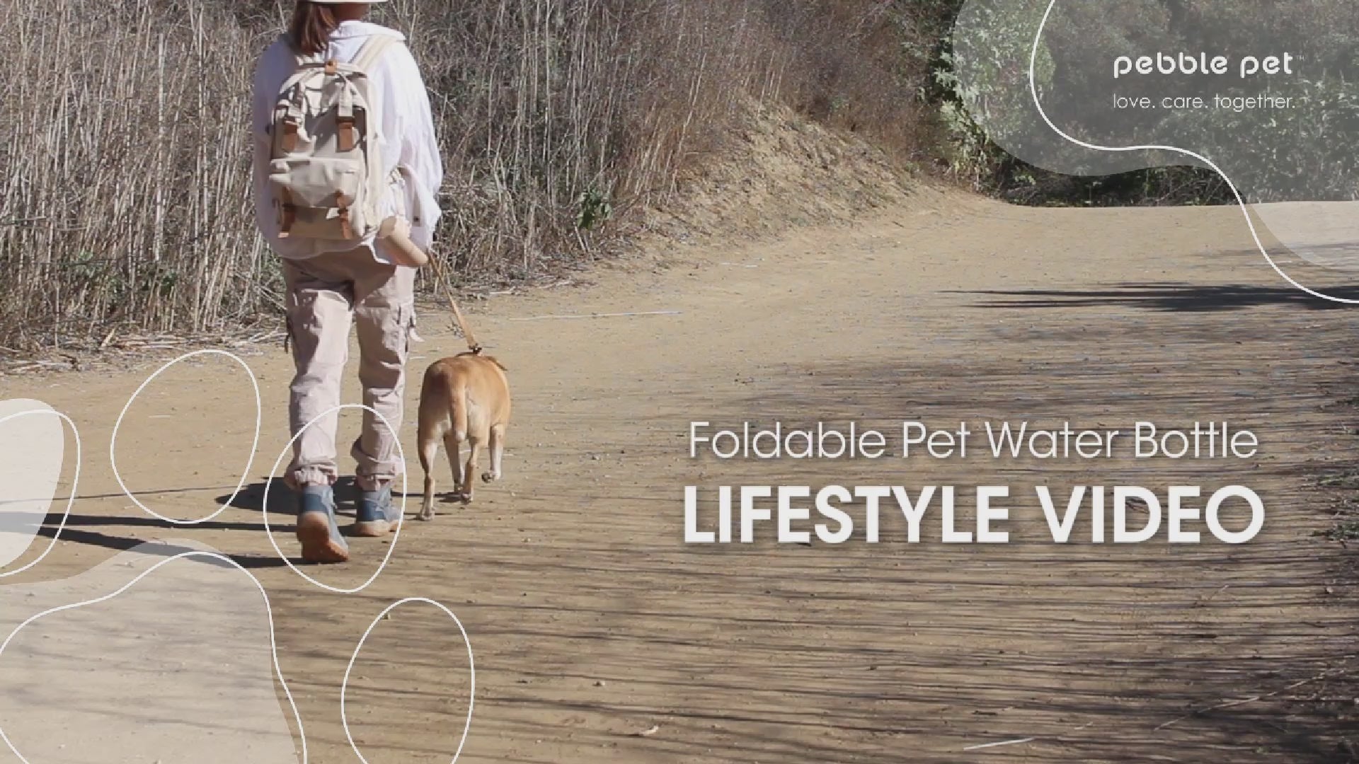 Foldable Pet Water Bottle 10oz